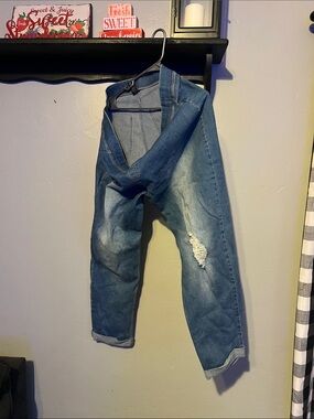 dip Women's Relaxed Blue Distressed Jeans